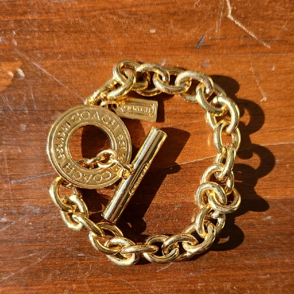 COACH Gold Tone Bracelet